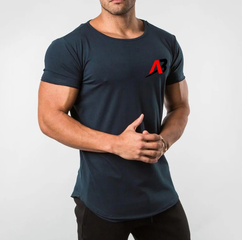 Able Workout Plain T-Shirt Tshirt Camisas Camisetas Masculinas De Ejercicio Playeras De Hombre Kaos Polos Mens Gym Fit T Shirt
