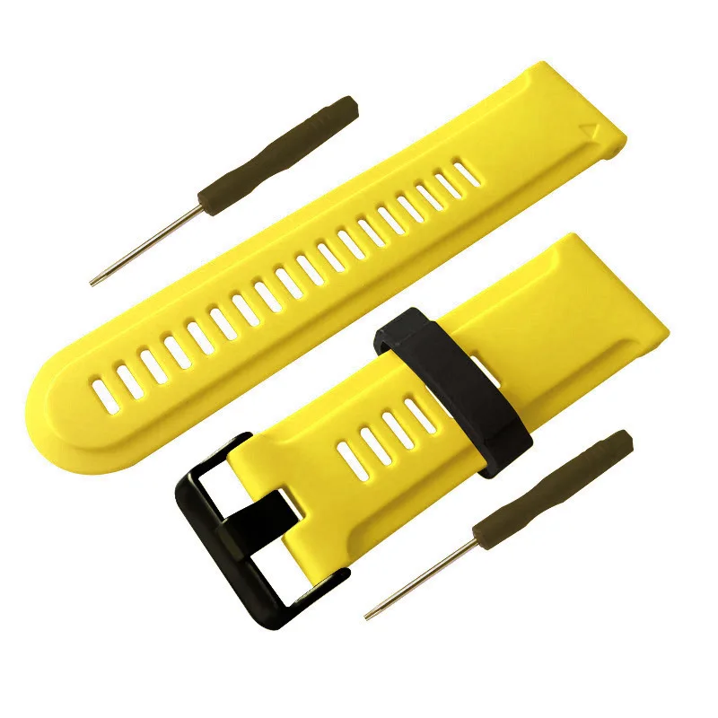 YHQ Silicone Rubber Replacement Watch Strap for Garmin Fenix 3 HR Fenix 6X 5X Plus Band