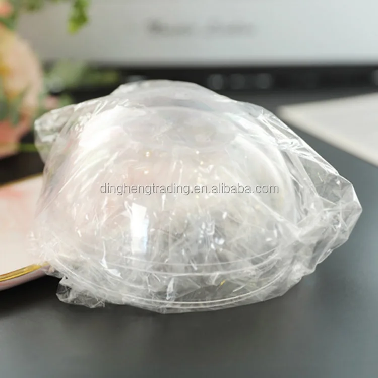 Wholesale New Arrival Sphere Clear Plastic Dome Cake Box Ball Salad Bowl with Lid in 4 Sizes