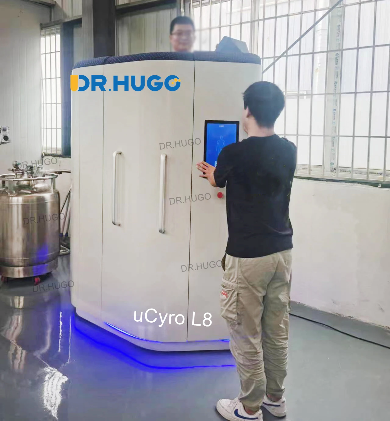 DR.HUGO uCyro L8 New Arrival Cryogenic Cryosauna Whole Body Electric Cryotherapy Chamber Sport Injury Recovery cryotherapy cabin