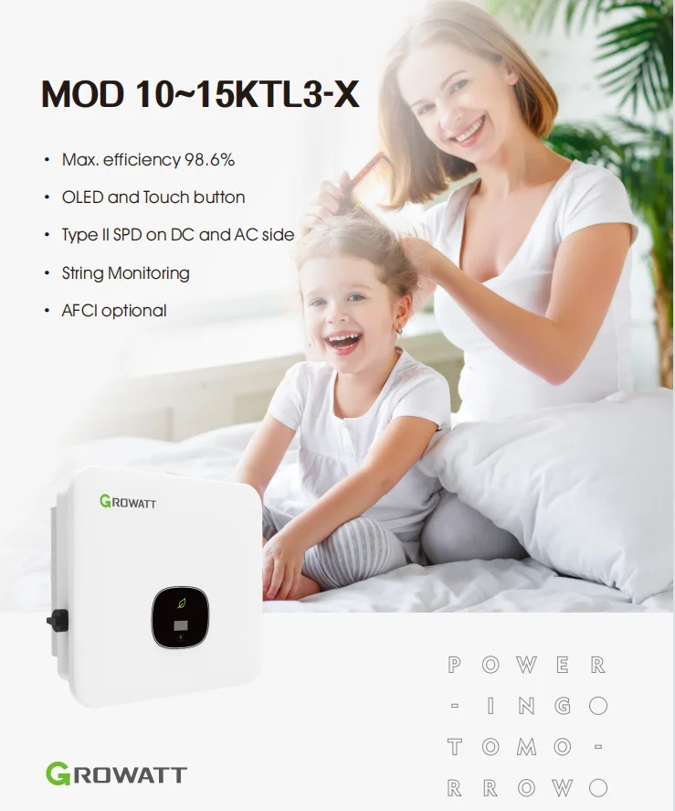 Инвертор Growatt 10 кВт на сетке мод ktl-x 3 фазы ЕС WIFI модуль солнечный инвертор