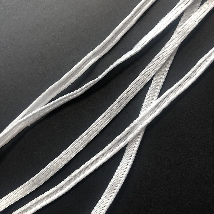 Mask Ear Rope Elastic Band Knitting Machine Knit Elastic Band Sewing Knitted Elastic Band Latex Free Non Woven Elastic Fabric El