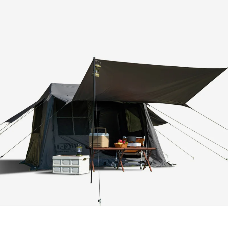 Прочная 6 0 квадратная Водонепроницаемая портативная палатка для кемпинга на открытом воздухе идеальная крыше