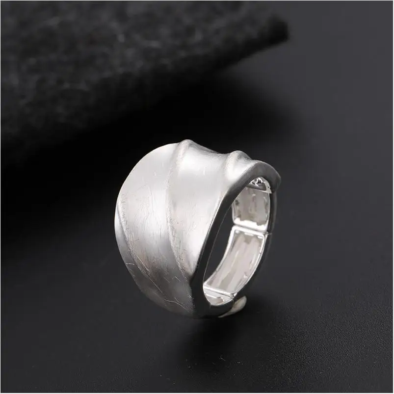 Gold Ring Silver Blue Sapphire Big Simple Male Low Price Glow Bulk Wholesale Finger Turquoise 24K Horseshoe Ring