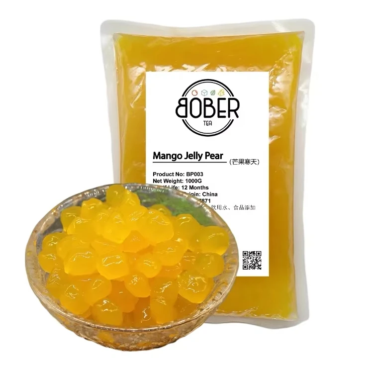 1 kg is an instant mango -flavored crystal Poba juice konjac jelly ball