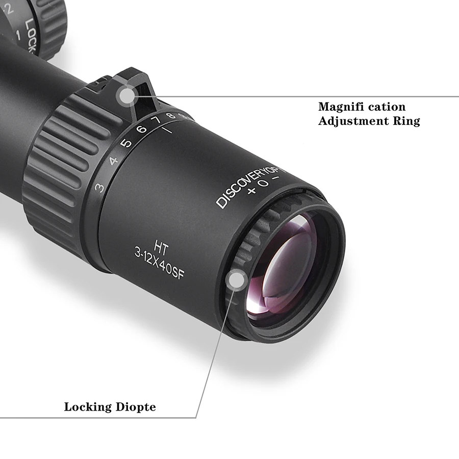 Discoveryopt 2023 Новый HT 3-12X40SF FFP водонепроницаемый
