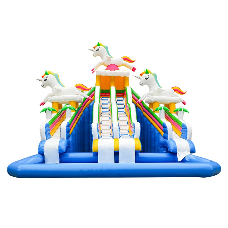 2023 new designs Air Bouncer Water Outdoor Playground Water Slide pool Commercial Inflatable Water Slide
