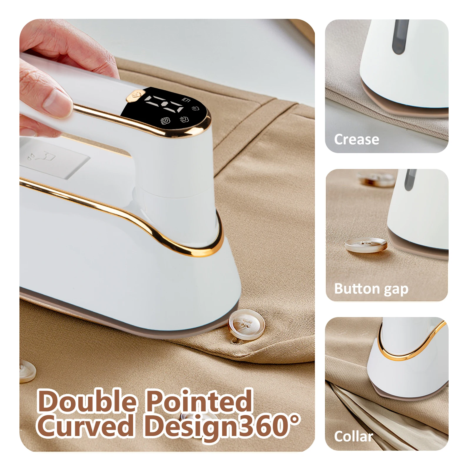 New Steam Iron For Clothes Garment Steamer Foldable Handheld Travel Steam Iron Ceramic Electric Iron Wet Dry Ironing Machine