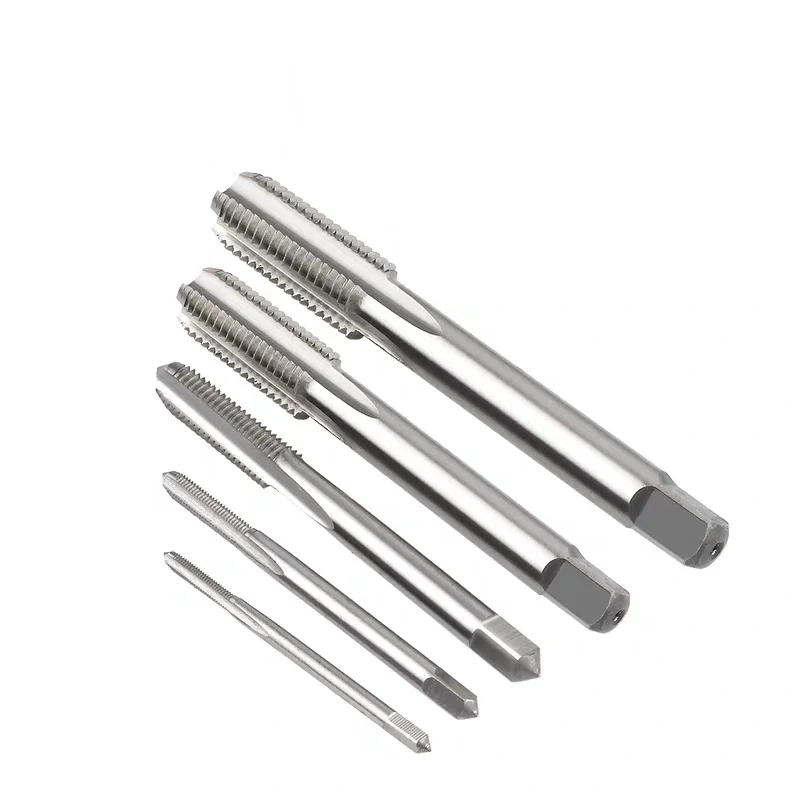 High quality Fully Ground 4 square taps Hand Thread Tap  HSS4241 4341 M2  M35  Set Pipe Threading metal cutter Tools