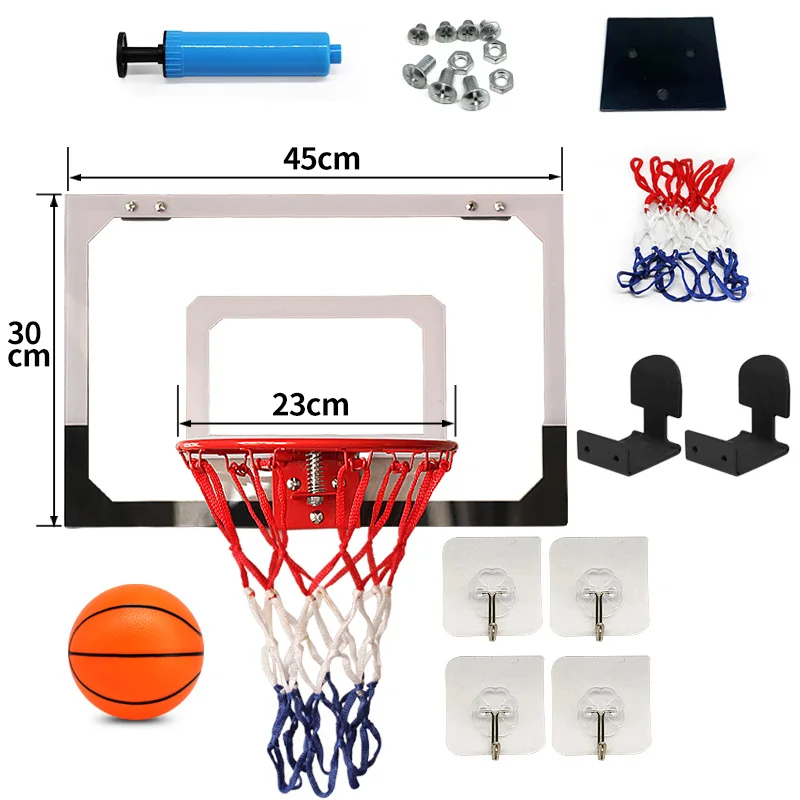 Custom hoop hang on door mini indoor basketball basketball net and hoop for kids