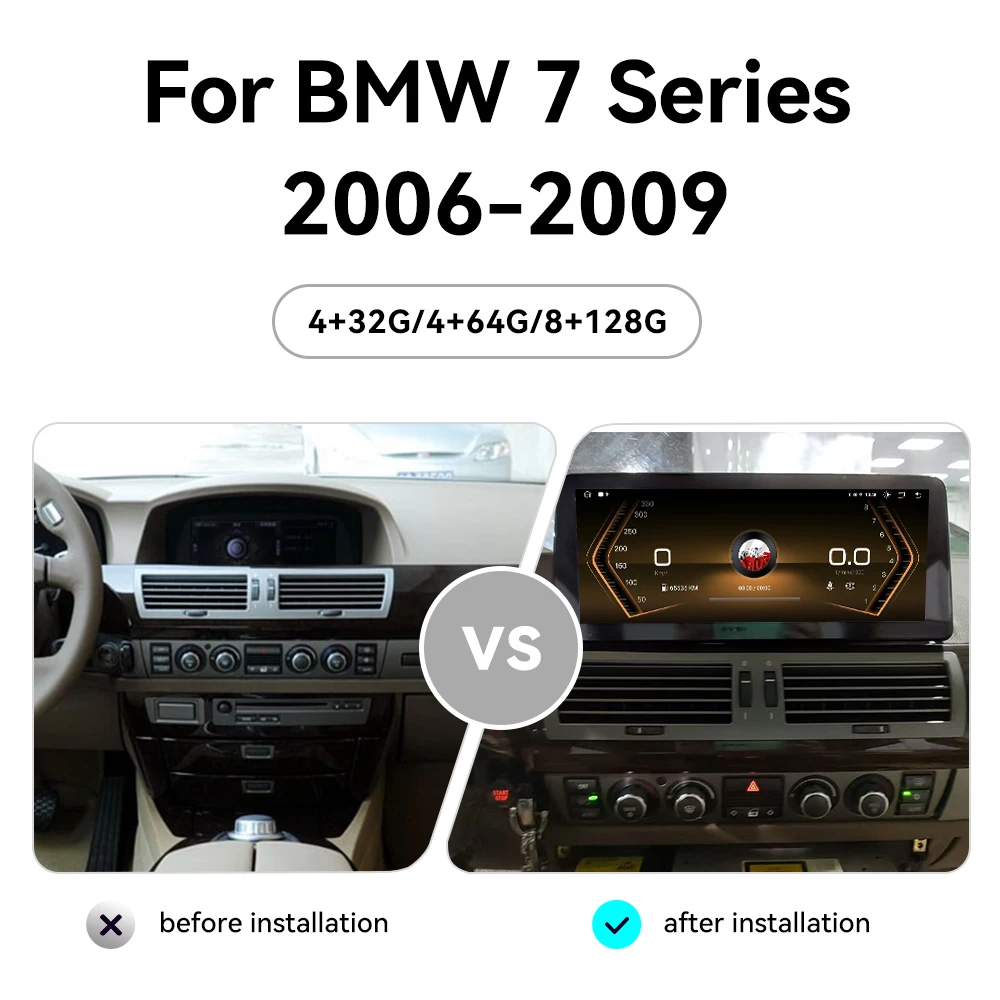 Zwautel 14 9 дюймов для BMW 7 серии 2006-2009 Автомобильный мультимедийный плеер GPS навигация Авто Радио экран головного устройства