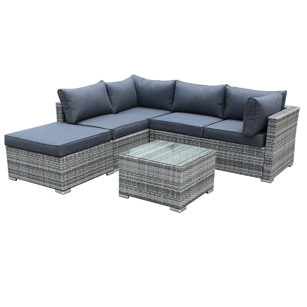 Best Quality Promotional Outdoor Garden Sofa Sets For Patio Courtyard Furniture Rattan Sofa  Corner sets