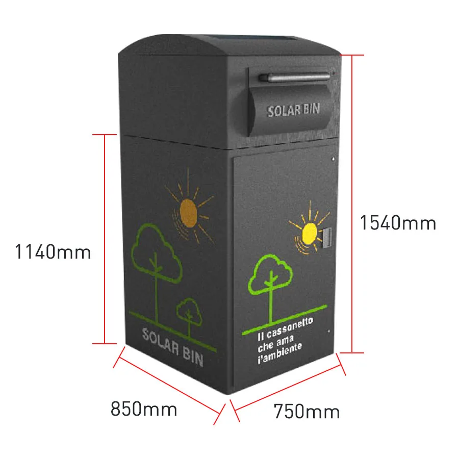 Smart Compactor Bins with Solar Panels for Urban Waste Management