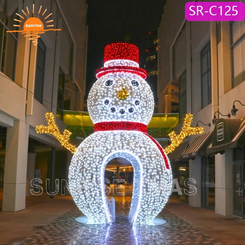 3D large  outdoor commercial giant LED lighted Christmas Ginger bread decoration for shopping mall