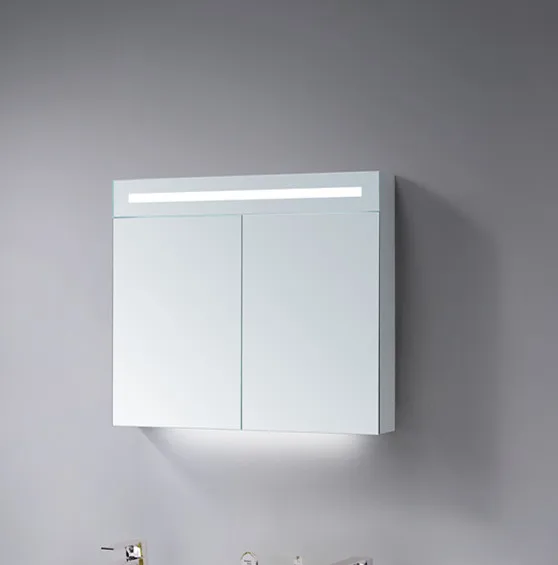 
2021 new design led bathroom medicine cabinet with ligting two door 