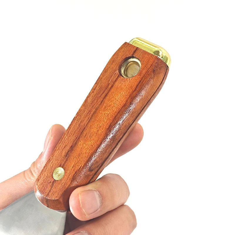 Wood Handle Stainless Steel Plastering Blade Putty Knife for Drywall Paint Cleaning Scraper Repairing Holes