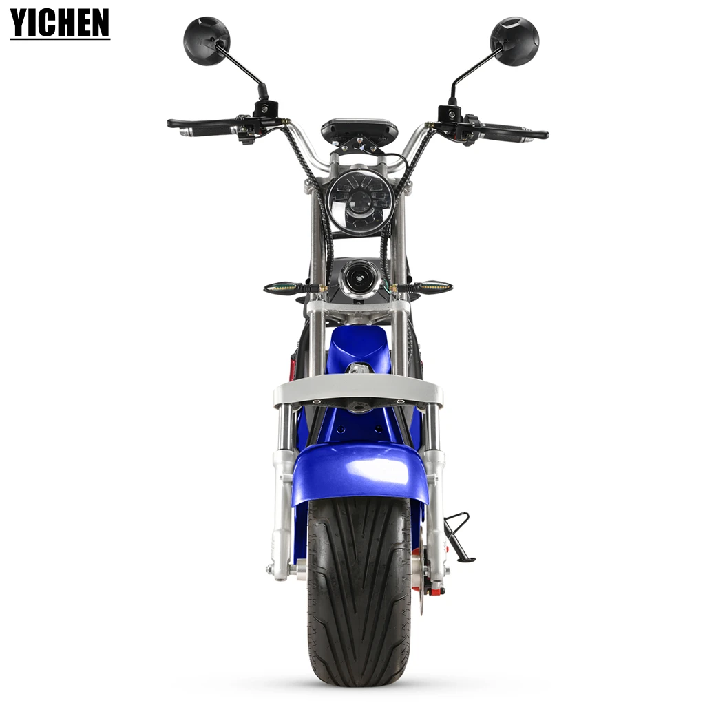 Motorsiklet New Citycoco Detachable Lithium Battery 60v 20Ah Enduro Moped 2000w Pure Electric Scooters