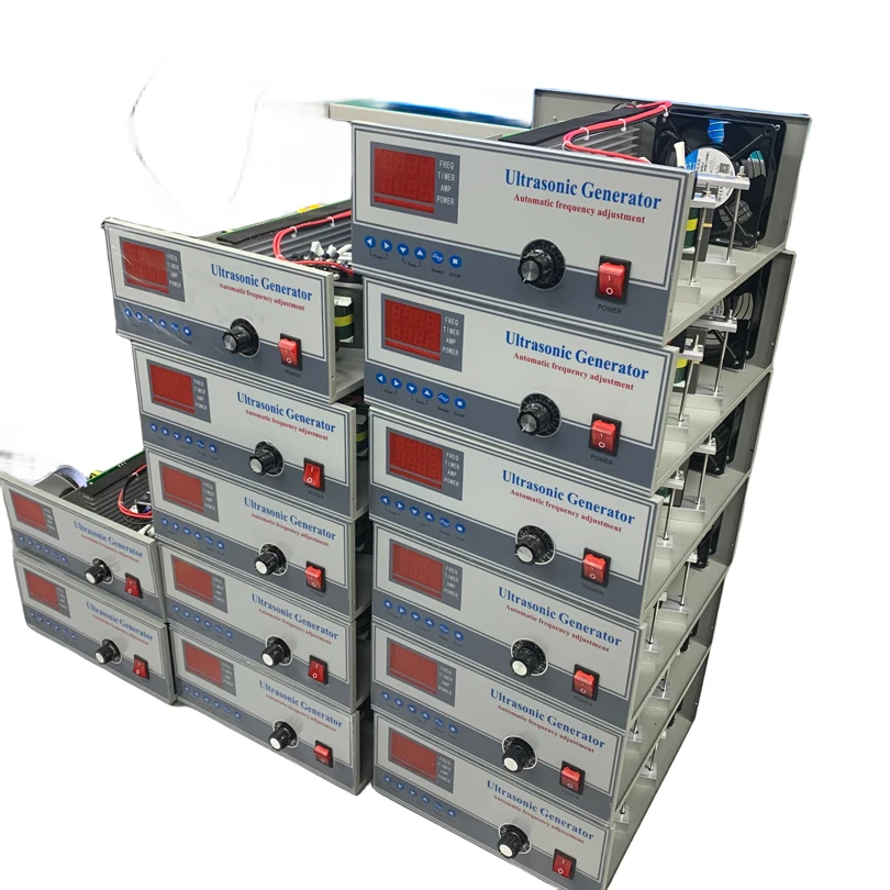200W-3000W Ultrasonic Power Adjustable Frequency Generator For 30L-200L Heated Ultrasonic Cleaner