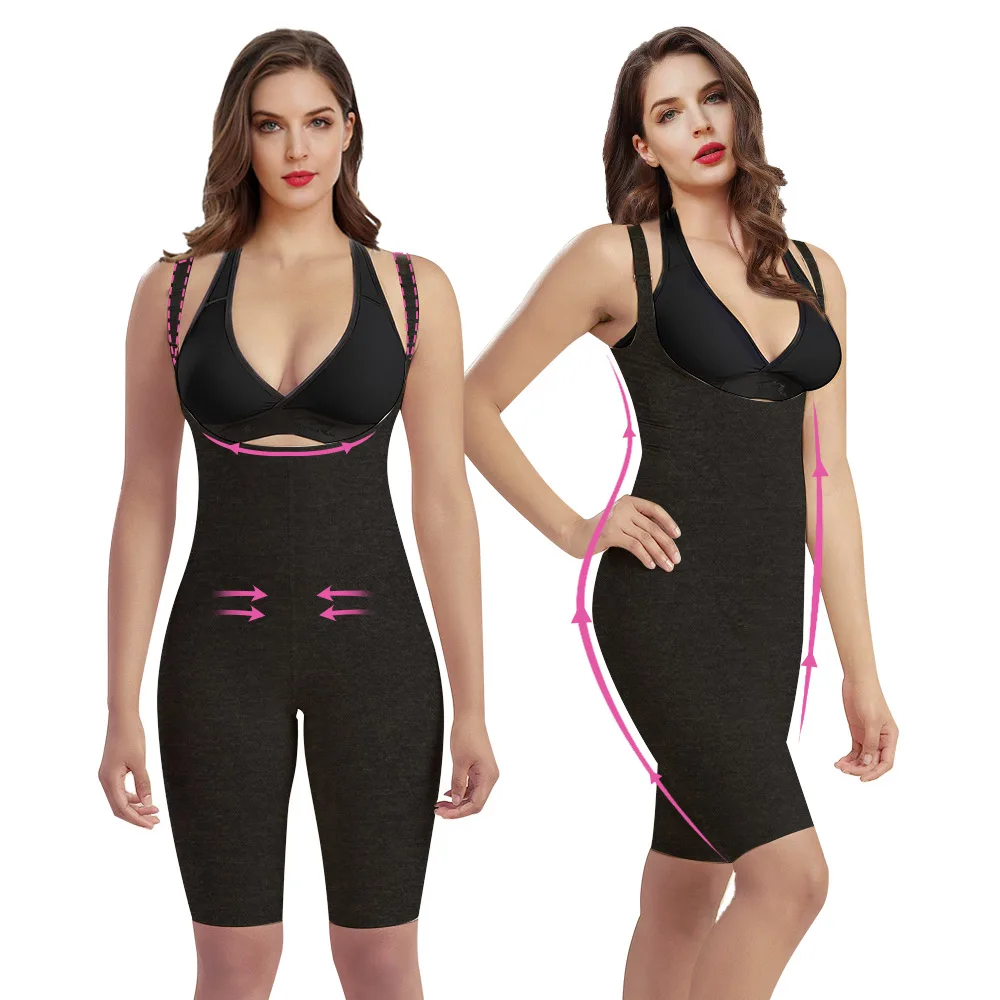 TB6  Columbian Fajas Shape Wear Jumpsuit Surgical Compression Garment Post-Operative Shapewear Fat Transfer Liposuction