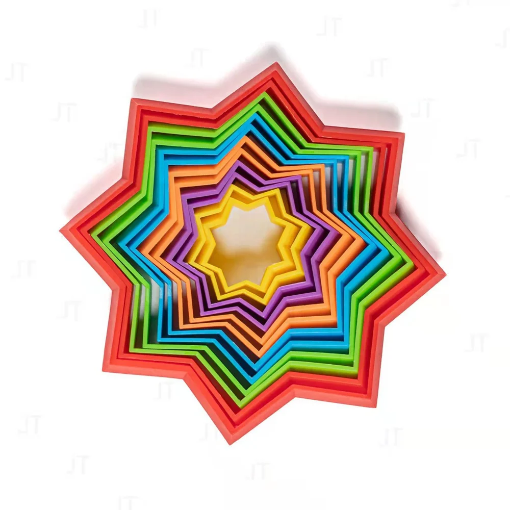 Лидер продаж 2022 игрушка для пальцев 3D сенсорный Радужный волшебный круг новые тенденции фиджет-игрушки детей снятие стресса 3d