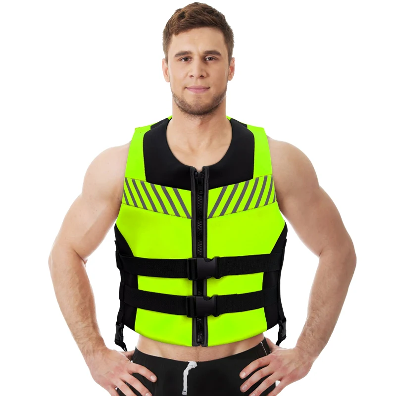 Eyson Manufacturer Customized Wholesale Life Jacket Neoprene PVC Adult Life Saving Vest