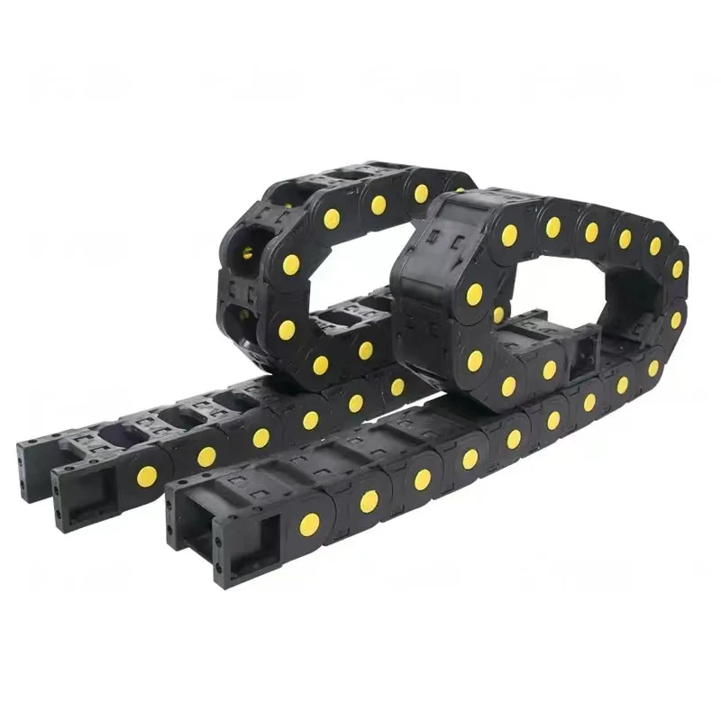 Nylon Tow Chain Machine Tool Plastic Track Semi-Enclosed Cable Trough Bridge Industrial size15*20