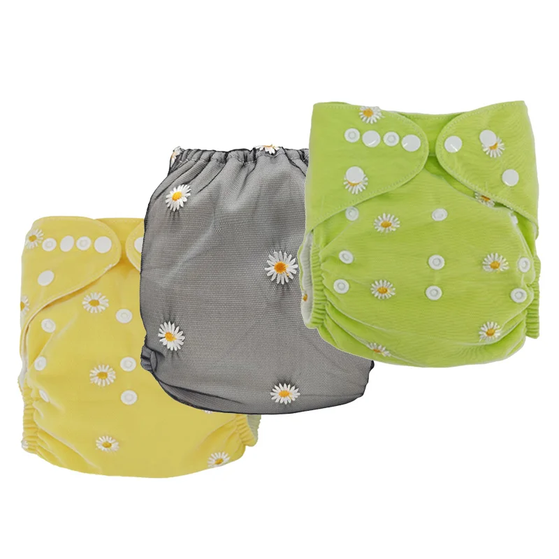 Ananbaby Colorful Daisy Lace Cloth Diaper Wholesales Cheapest Custom Baby Nappies
