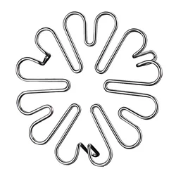 New Design Six hearted Stainless Steel Steamer Rack Cooking Rack Egg Holder