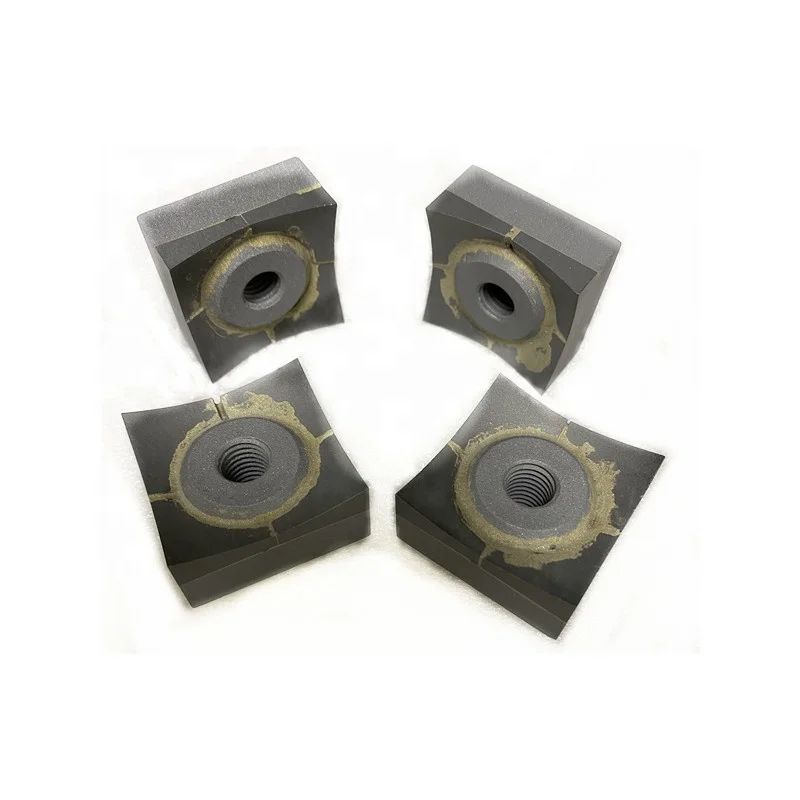 Tungsten carbide shredding blade cemented carbide crushing knife for ZERMA shredding machine 60x60x20