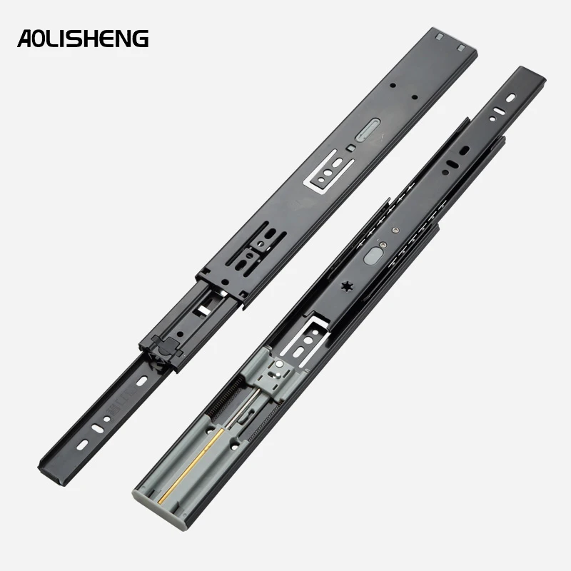 
AOLISHENG 45mm ball bearing soft close drawer slide 