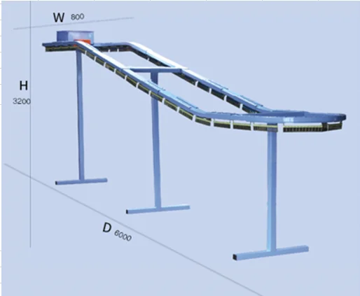 landslip Laundry  444pcs Garment Laundry Conveyor One Key Operation Commercial Garment Clothes Conveyor Belt small space