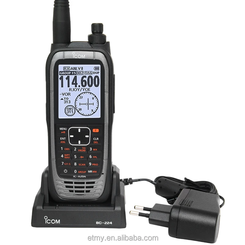 ICOM IC A25N VHF AIR BAND TRANSCEIVERS walkie talkie radio