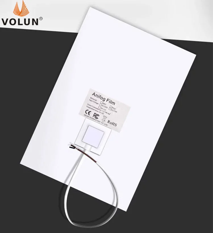 Bathroom Mirror heated demister defogger pad Electric Anti fog Film Defroster heating mat