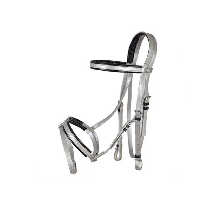  Прохладная и необычная двойная уздечка из ПВХ для лошадей в западном стиле
