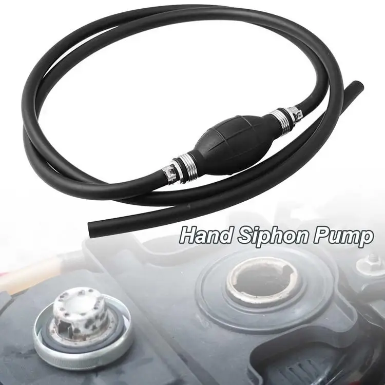 
Hand Siphon Pump Gas Siphon Pump Manual Liquids Transfer Pump Kit for Gasoline Oil 