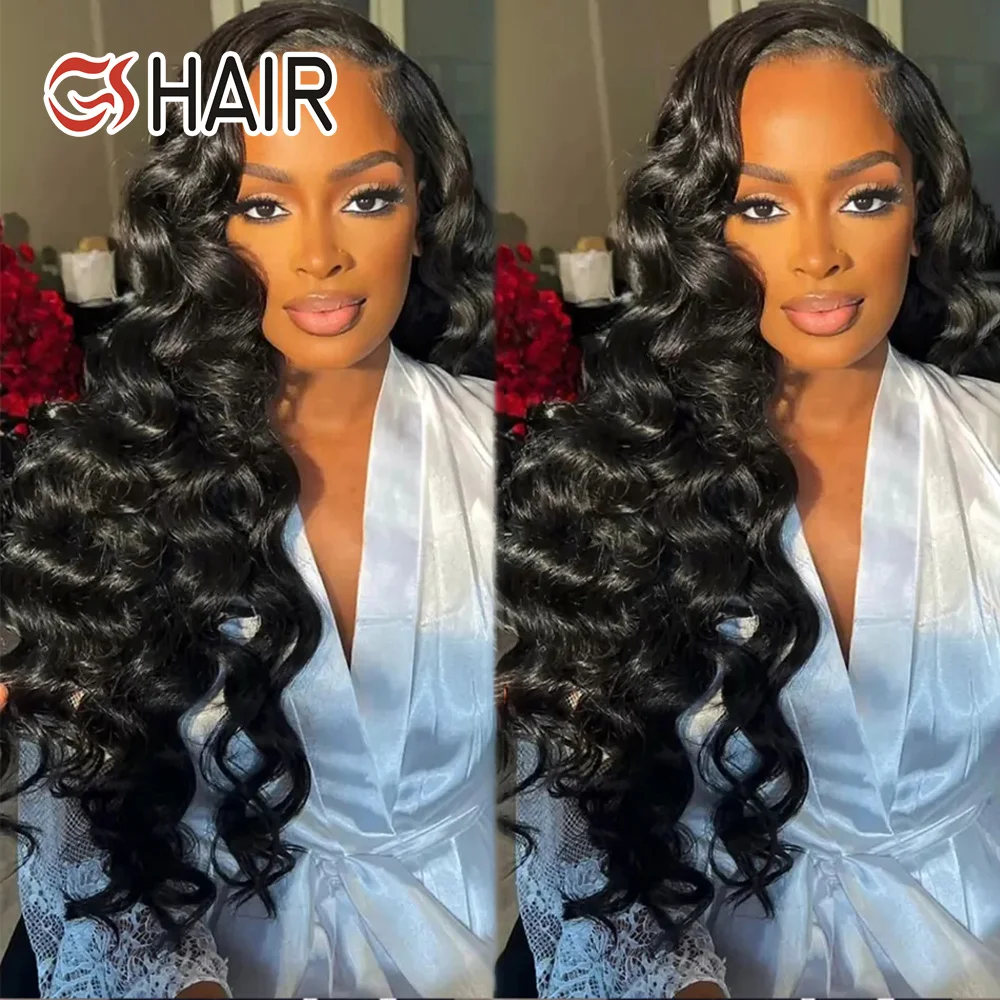 GS Long To 40 Inch 13x6 Hd Lace Frontal Wig Full Lace Front Loose Wave Wig,Glueless Hd Lace Wig Human Hair