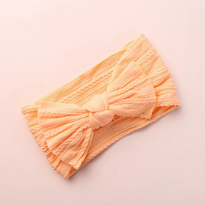 Wholesales Bow Baby Headband for Child Bowknot Headwear Turban for Kids Elastic Headwrap Baby Solid Color Hair Accessories