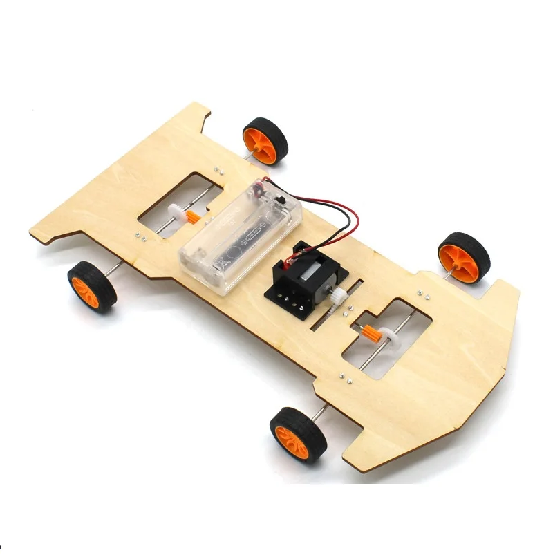 Kids Handmade 4WD Car DIY Technology Intelligence Car Model Creative Assembly Science and Education Toy Experiment Set