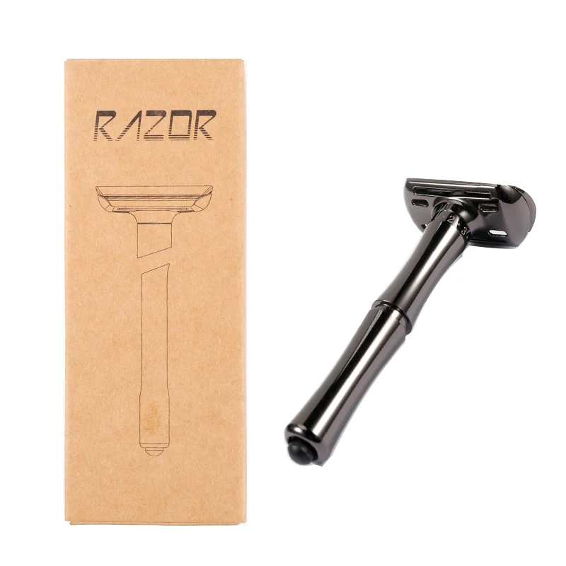 New Design Safety Razor Shaving Razor Butterfly Dosafety Razorhange Razor Mens Bulk North Face Metal Handle Double Edge Blade