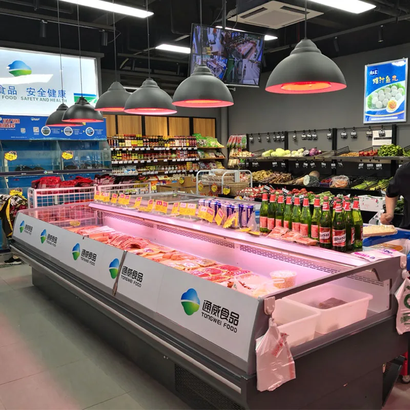 Охладитель-витрина для магазина, большой емкости