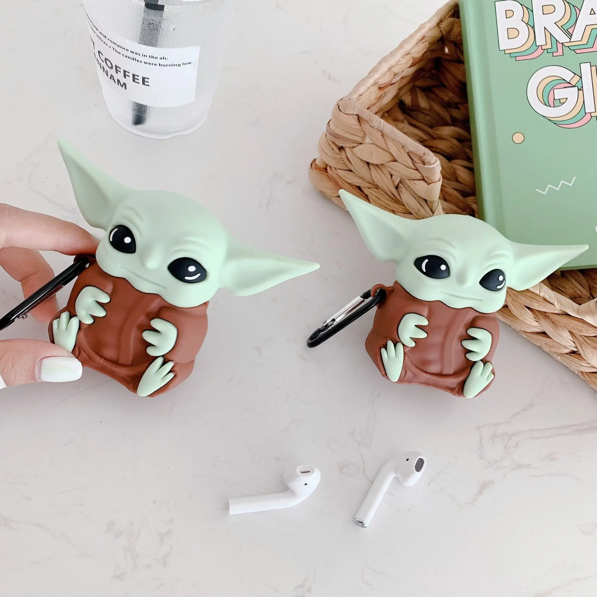 Master Yoda Design for AirPod Pro Case Cover Earphone Cases Yoda Silicone Cover Earphone Case for Apple Air Pods pro