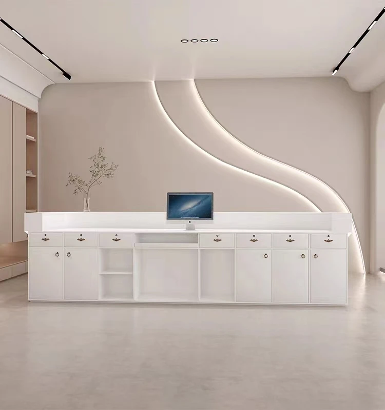 Art and Dance Training Class Company Front Desk Reception Table Beauty Salon Cashier Clothing Store Dental Bar