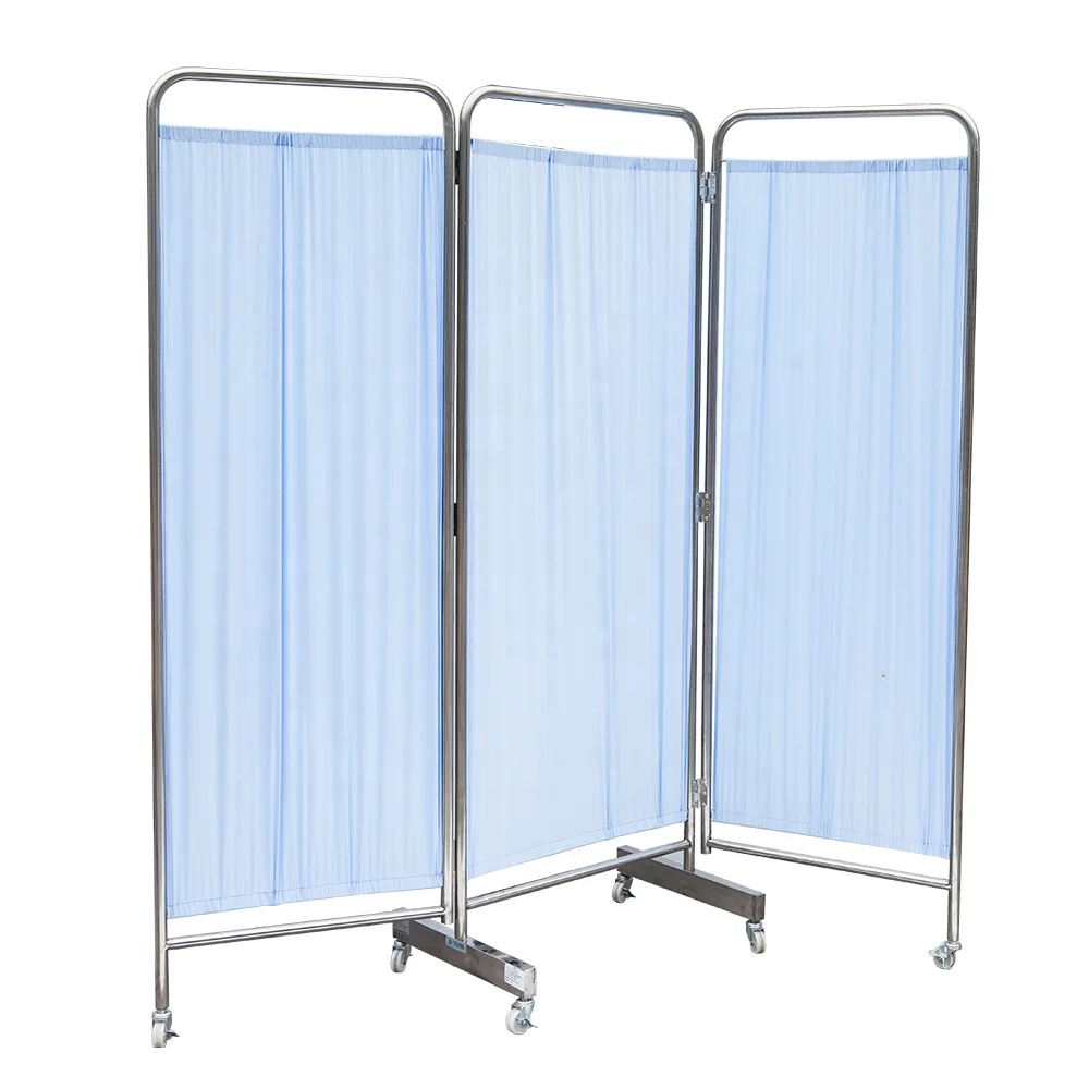 Medical Furniture Hospital Room Folding Screen 3/4/5 Folds Screen Medical Curtain Screen Hospital Bed Curtain