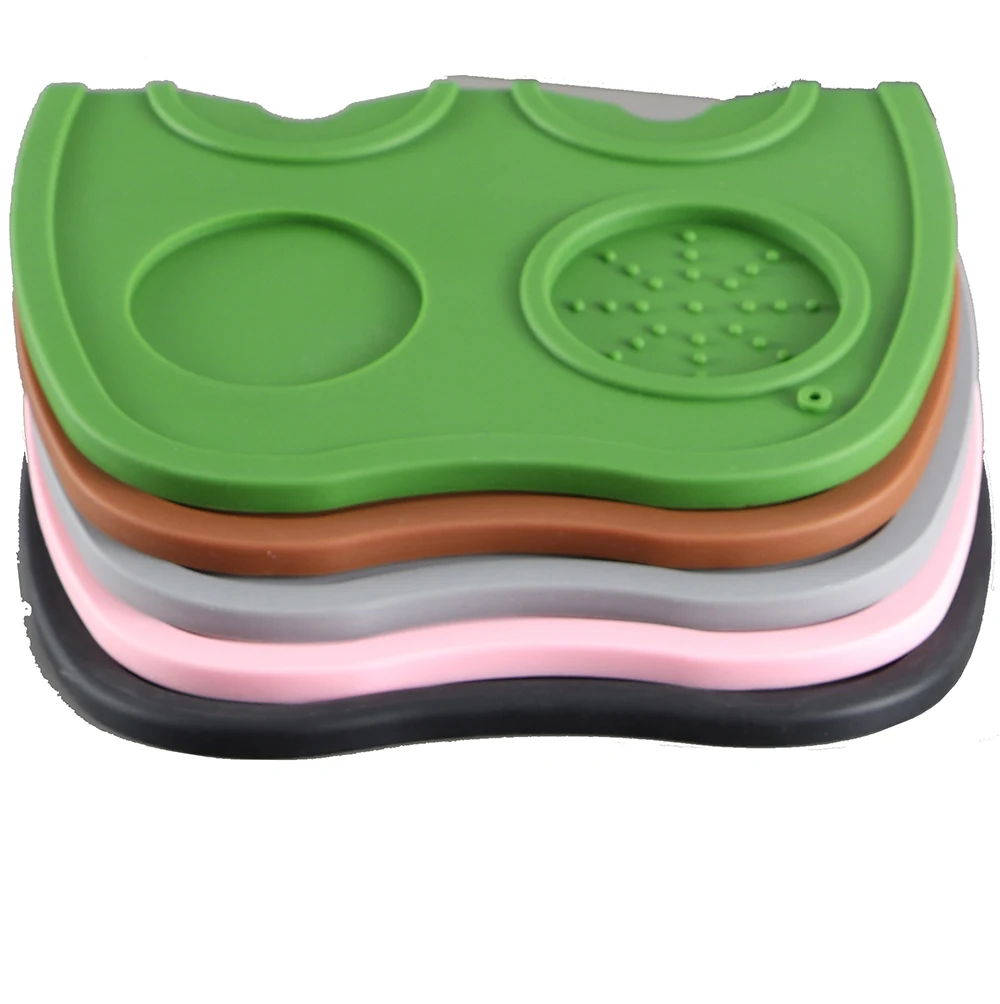 Новый кофейный инструмент цветной коврик силиконовый для держателя кофейного инструмента 21 см