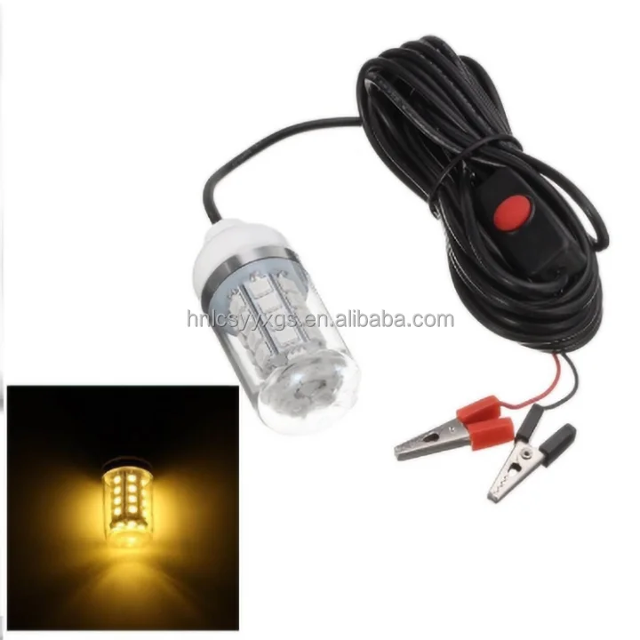 LED Fishing Light 12V-24V Submersible Underwater Fish Finder Lamp Night Fishing High Quality IP68 Waterproof Green Blue Yellow