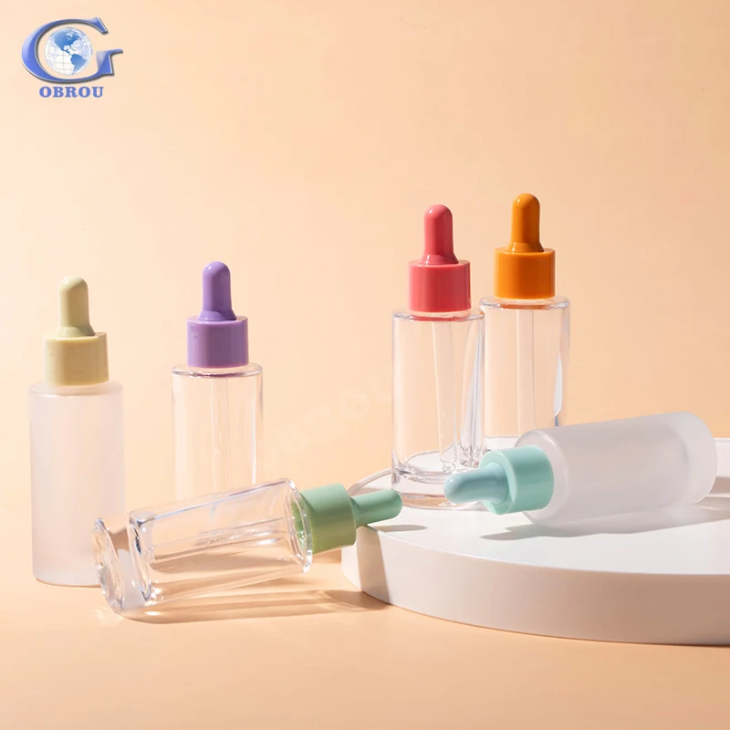 Hot sale stock hair perfume essential oil spray olive cuticle body oil beard oil roller glass dropper bottle plastic cap bottles