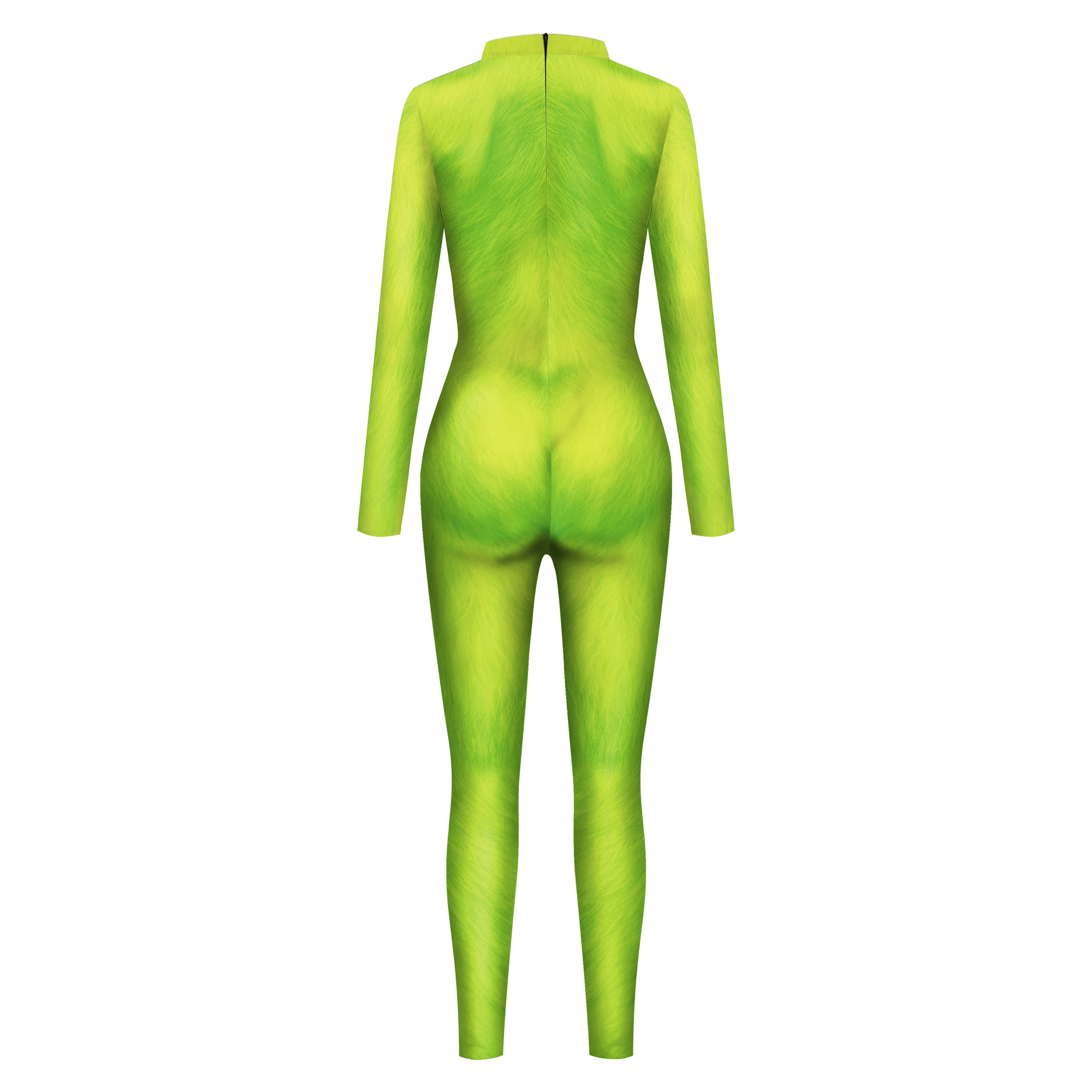 Nadanbao wholesale party jumpsuit anime Cosplay Costume Halloween zentai carnival Women Jumpsuit green  bodysuit adult catsuit