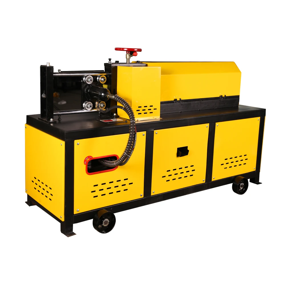 Automatic rebar/ steel rod bar straightening and cutting machine rebar straightener and cutter