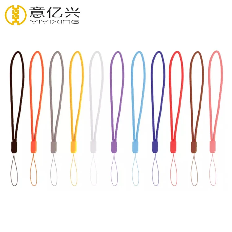 Custom rope badge holder jacquard woven logo custom round nylon lanyards