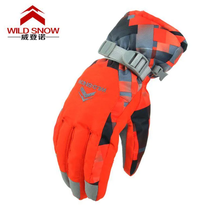 
Outdoor Waterproof Ski Gloves, Winter Warm Snowboard Windproof Anti-Skid Outdoor Gloves Cold Weather Gloves for Mens Womens 
